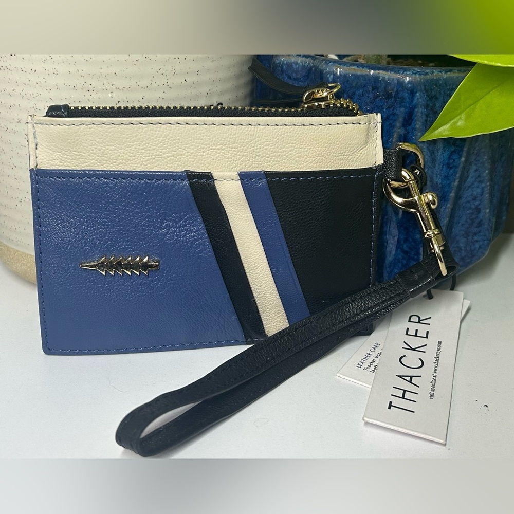 Thacker Amber Leather Wristlet